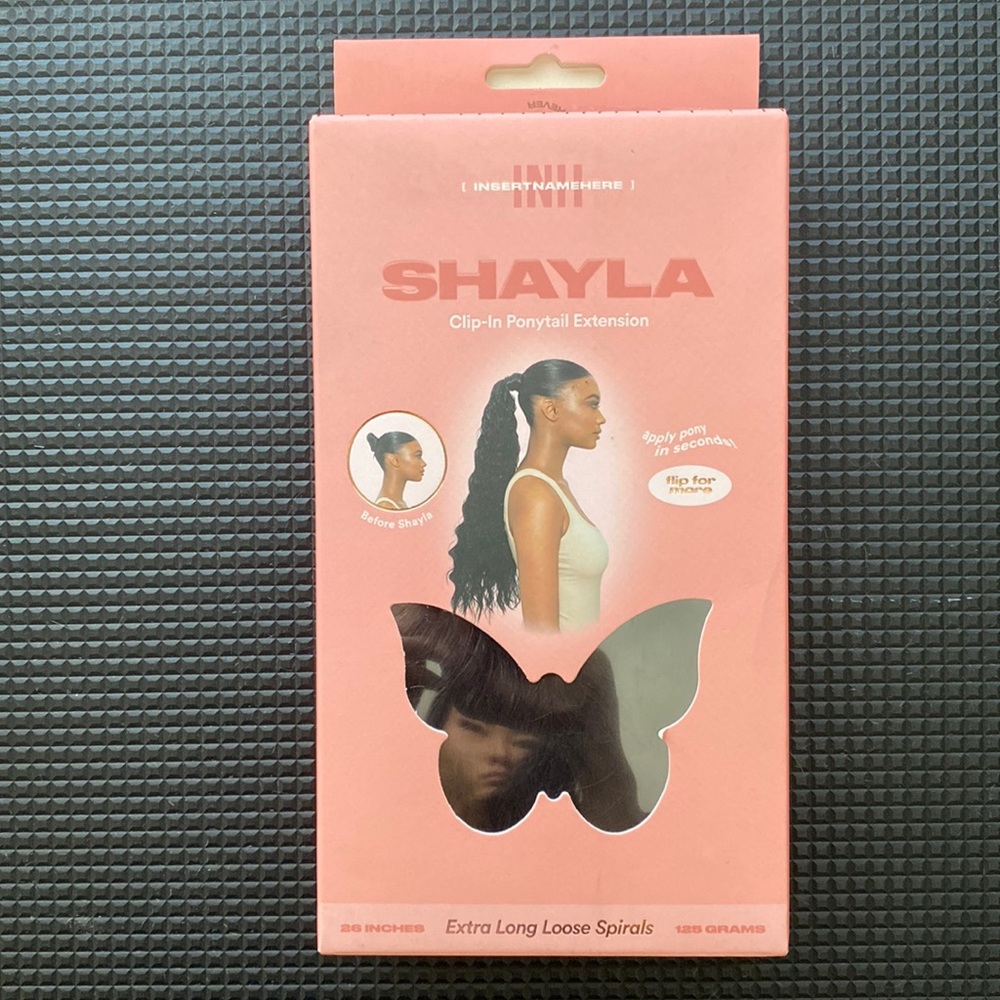 Insert Name Here Shayla Ponytail Extension- Black Brown